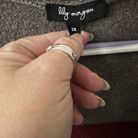 Plus Size Lily Morgan Long Cardigan - Picture 4 of 4